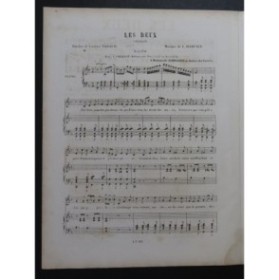 DARCIER L. Les Deux Chant Piano ca1860
