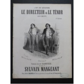 MANGEANT Sylvain Le Directeur et le Ténor Chant Piano ca1860