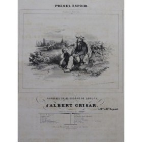GRISAR Albert Prenez Espoir Chant Piano ca1840