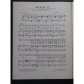 VAN PARYS G. Mimile Un gars de Ménilmontant Chant Piano 1939