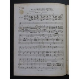 DESSAUER Joseph Le retour des promis Chant Piano ca1835
