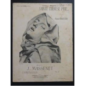 MASSENET Jules Sainte Thérèse Prie...Chant Piano 1903