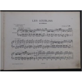 ROSSEL Alfred Les Goublins Piano 1891