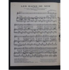 YVAIN Maurice Les Bains de Mer Chant Piano 1923