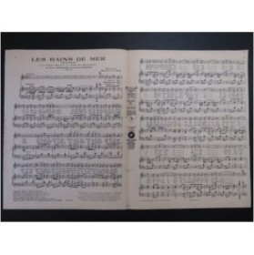 YVAIN Maurice Les Bains de Mer Chant Piano 1923