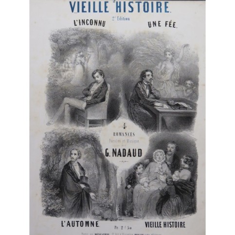 NADAUD Gustave Vieille Histoire Chant Piano ca1850