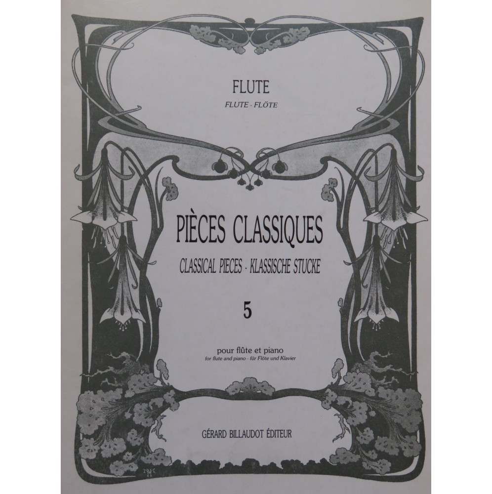Pièces Classiques Volume 5 pour Piano et Flûte 1994