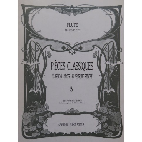 Pièces Classiques Volume 5 pour Piano et Flûte 1994