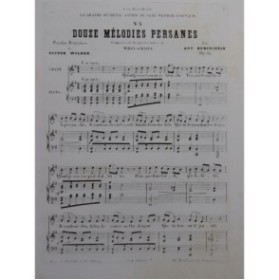 RUBINSTEIN Anton Mélodies Persanes No 3 à 9 Chant Piano ca1870