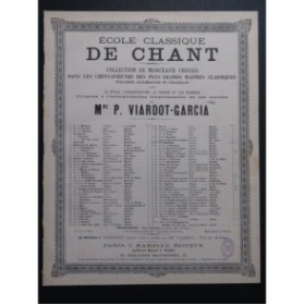 BACH J. S. Air dans la Sterbe Cantate Chant Piano 1897