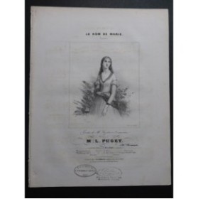 PUGET Loïsa Le Nom de Marie Chant Piano ca1840