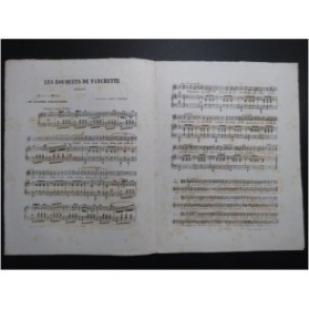 PILLEVESSE Suzanne Les Bouquets de Fanchette Chant Piano ca1850