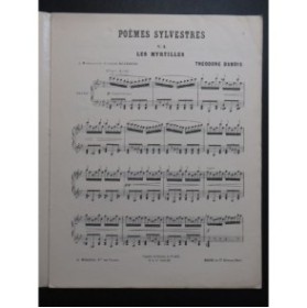 DUBOIS Théodore Les Myrtilles Piano 1893