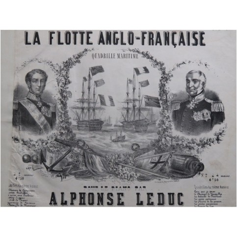 LEDUC Alphonse La Flotte Anglo-Française Piano ca1848