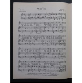 MAYO F. Will You Chant Piano 1920