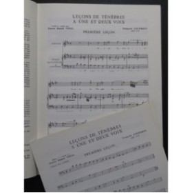 COUPERIN François Leçons de Ténèbres Chant Orgue ou Clavecin 1968