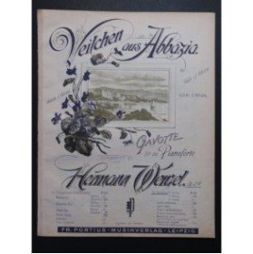 WENZEL Hermann Veilchen aus Abbazia Piano 1927