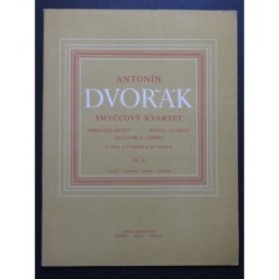 DVORAK Antonin Quatuor à cordes op 34 Violon Alto Violoncelle 1974