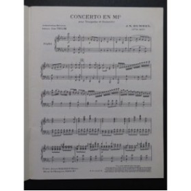 HUMMEL J. N. Concerto en Mi b Piano Trompette 1971