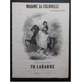 LABARRE Théodore Madame la Colonelle Chant Piano ca1840