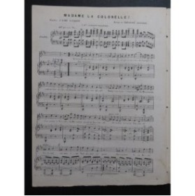 LABARRE Théodore Madame la Colonelle Chant Piano ca1840