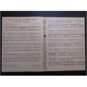 SCOTTO Vincent Fait's ça pour moi Chant Piano 1927