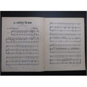 BOISSIÈRE F. Le Portrait de Bébé Chant Piano ca1880