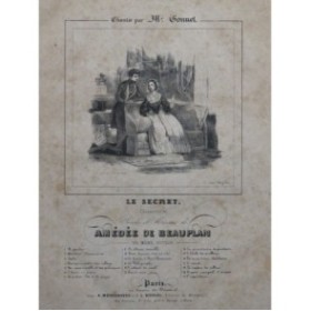 DE BEAUPLAN Amédée Le Secret Chant Piano ca1840