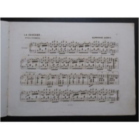 LEDUC Alphonse La Cascade Piano ca1847