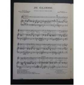 MORETTI Raoul Je Glisse Chant Piano 1924