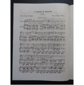 SIMIOT André La chanson du brigand Chant Piano 1848