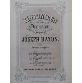 HAYDN Joseph Symphonie No 91 E flat Maj Orchestre ca1860