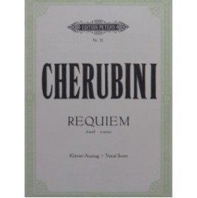 CHERUBINI Luigi Requiem Piano Chant