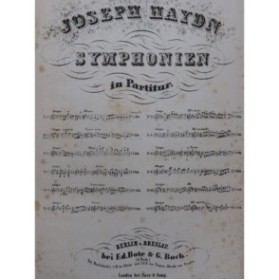 HAYDN Joseph Symphonie No 94 G Major Orchestre ca1840