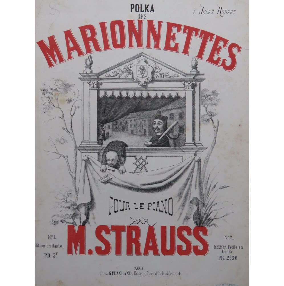 STRAUSS M. Marionnettes Piano ca1863