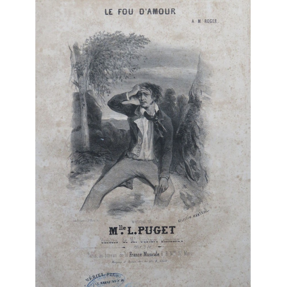 PUGET Loïsa Le Fou d'Amour Nanteuil Chant Piano ca1840