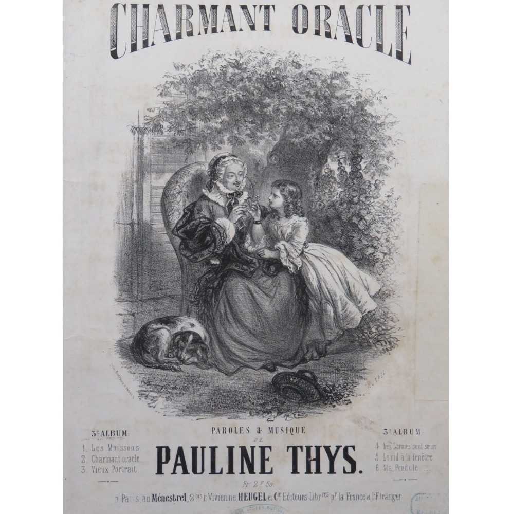THYS Pauline Charmant Oracle Chant Piano ca1850