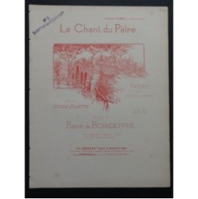 DE BOISDEFFRE René Le Chant du Pâtre Chant Piano ca1895