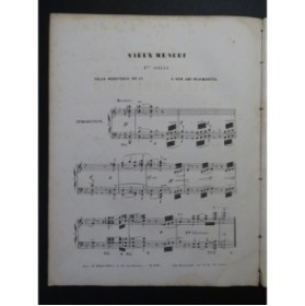 GODEFROID Félix Vieux menuet Piano ca1856