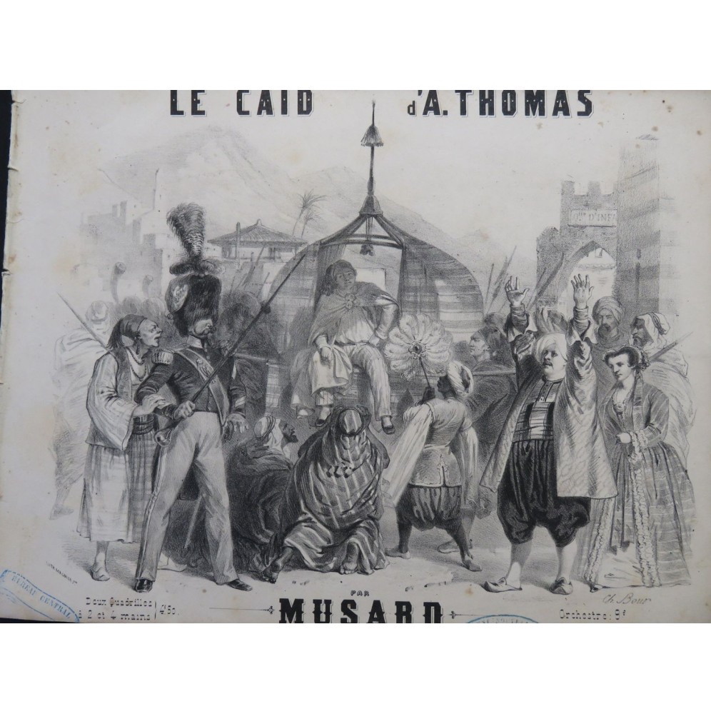 MUSARD Le Caïd Piano ca1850