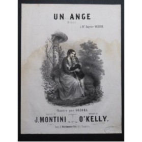 O'KELLY Joseph Un Ange Chant Piano ca1850