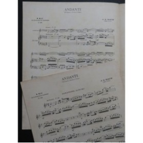 BACH J. S. Andante Saxophone Piano 1951