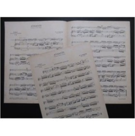 BACH J. S. Andante Saxophone Piano 1951