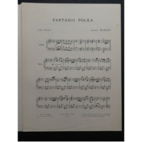 MARGIS Alfred Fantasio Polka Piano 1907