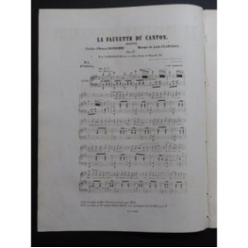CLAPISSON Louis La Fauvette du canton Chant Piano ca1850