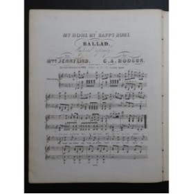 HODSON G. A. My home my happy home Chant Piano 1857