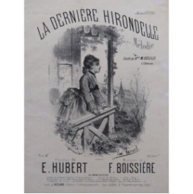 BOISSIÈRE F. La dernière hirondelle Chant Piano ca1860