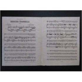 BOISSIÈRE F. La dernière hirondelle Chant Piano ca1860