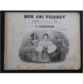 LEVASSEUR L. Mon ami Pierrot Piano ca1850