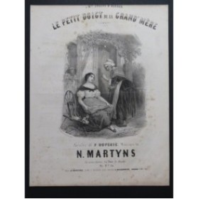 MARTYNS N. Le petit doigt de la grand'mère Chant Piano ca1850